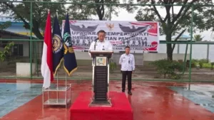Lembaga Pembinaan Khusus Anak (LPKA) Kelas I Medan menyelenggarakan upacara peringatan Hari Kesaktian Pancasila pada 1 Oktober 2025. (Dok: Humas LPKA Medan)