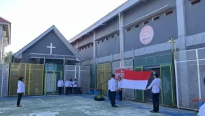 Lapas Perempuan Kelas III Ambon laksanakan upacara peringatan Hari Kesaktian Pancasila 1 Oktober 2025 secara khidmat. (Dok: Humas Lapas Perempuan Ambon)