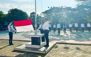 Lapas Kelas IIB Tolitoli sukses melaksanakan upacara peringatan Hari Kesaktian Pancasila 1 Oktober 2025 dengan tema “Pancasila Perekat Bangsa Menuju Indonesia Raya”. (Dok: Humas Lapas Tolitoli)