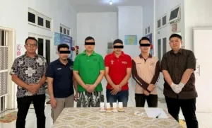 Warga Binaan PB Lapas Muara Sabak Jalani Tes Urine
