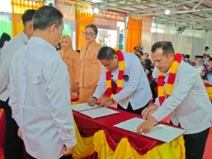 Sertijab Kepala Rutan Kelas IIB Rengat Dengan Penuh Khidmat