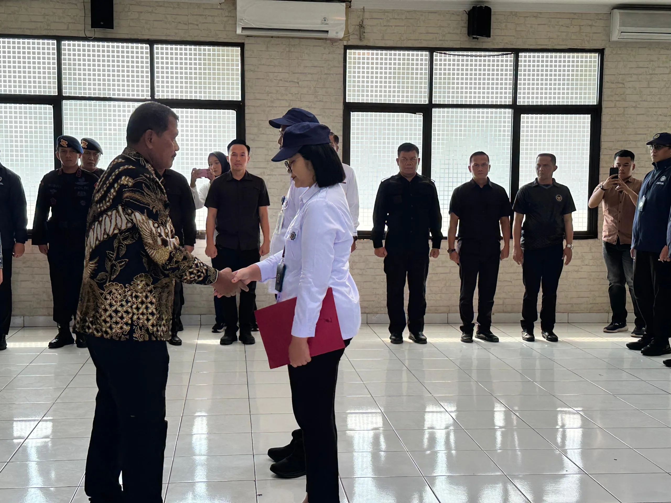 Kepala Lapas Cibinong Hadiri Pengukuhan Kepatuhan Internal Ditjen PAS (Dok. Istimewa)