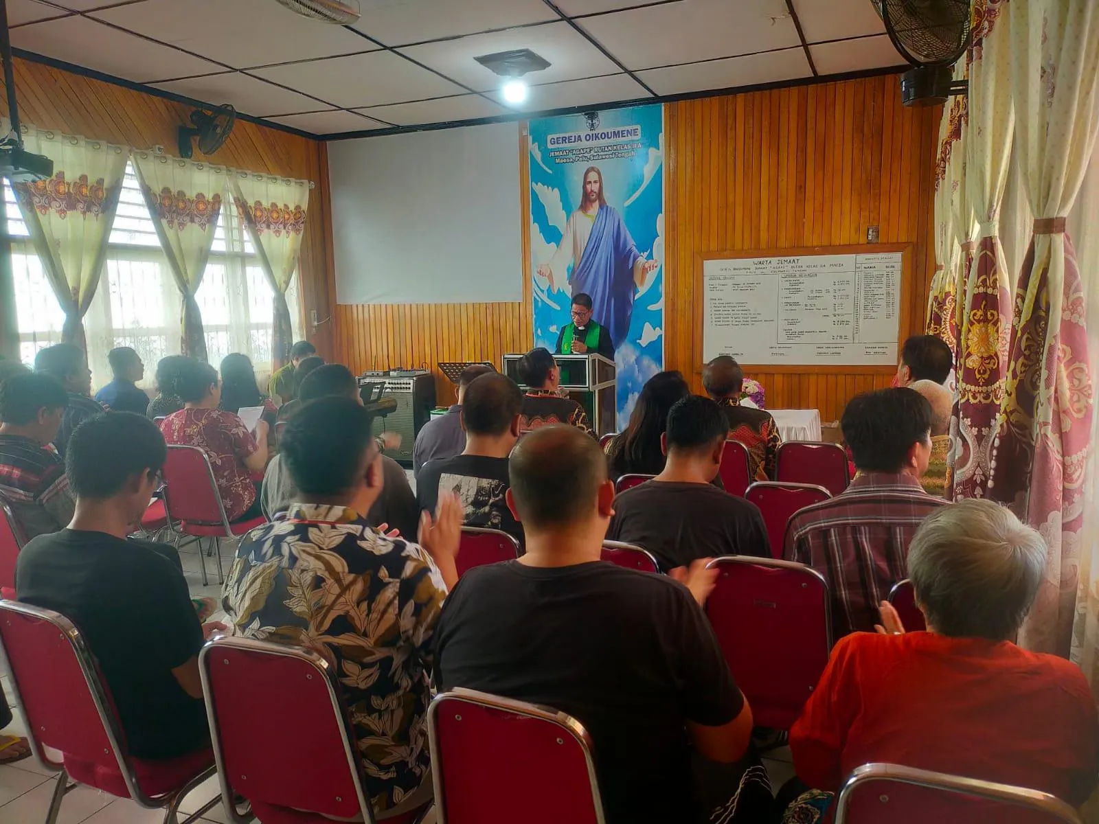 Warga Binaan Rutan Palu Laksanakan Ibadah Minggu Khidmat, Tema “Injil Itu Kekuatan” Ditekankan