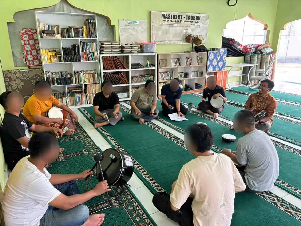 Rutan Bengkulu Gelar Pelatihan Seni Hadroh, Perkuat Pembinaan Mental dan Spiritual Warga Binaan