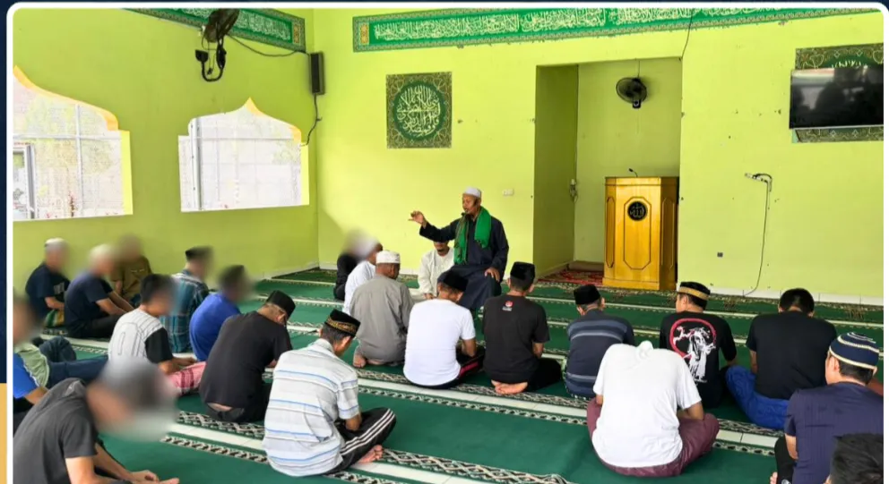 Jamaah Masjid Taqwa Bengkulu Gelar Pembinaan Kerohanian di Rutan Kelas IIB Bengkulu, Perkuat Iman Warga Binaan