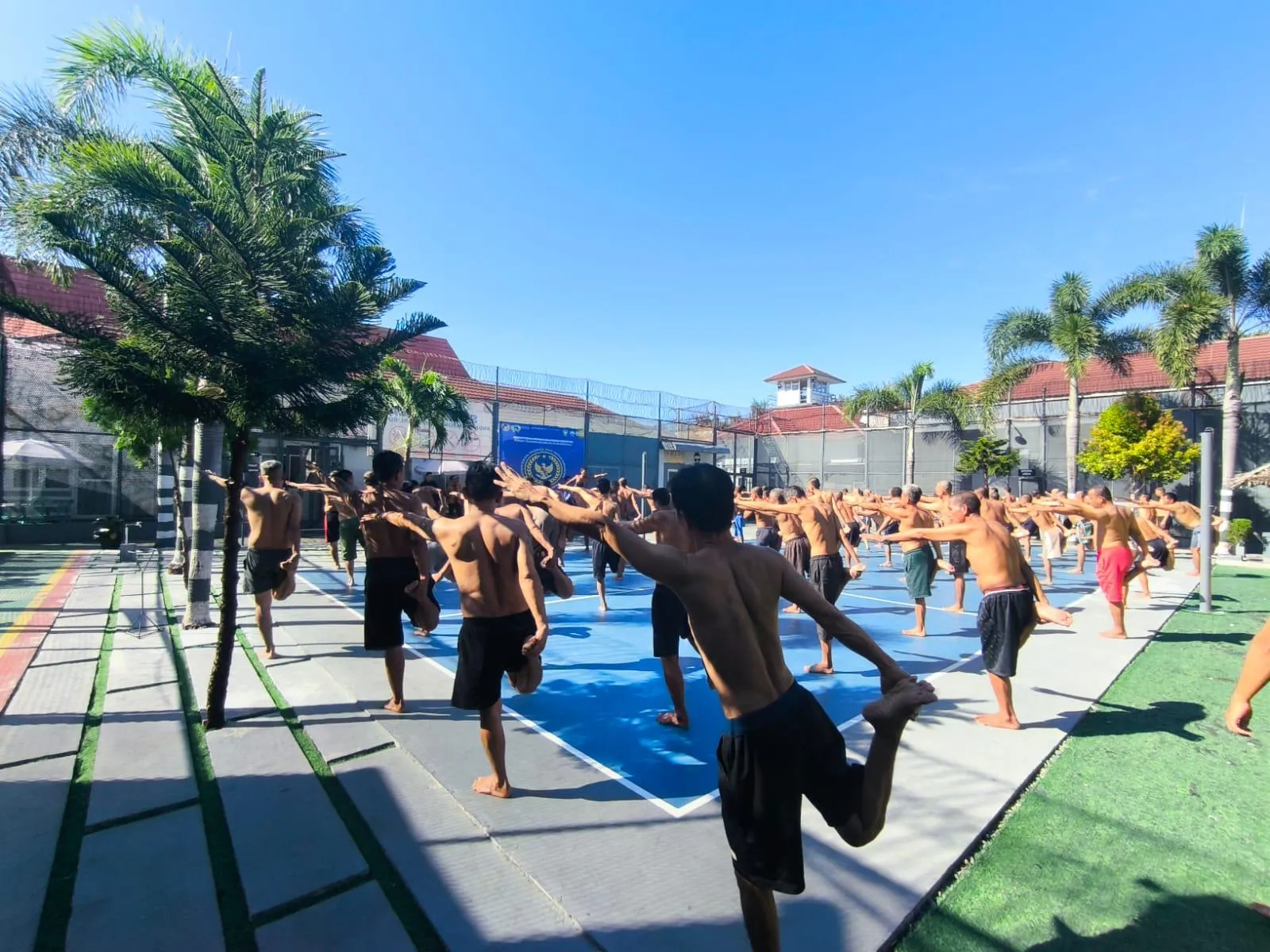 Rutan Kelas IIB Bengkulu Gelar Olahraga Pagi untuk Warga Binaan Lansia, Wujud Nyata Pembinaan Sehat dan Humanis