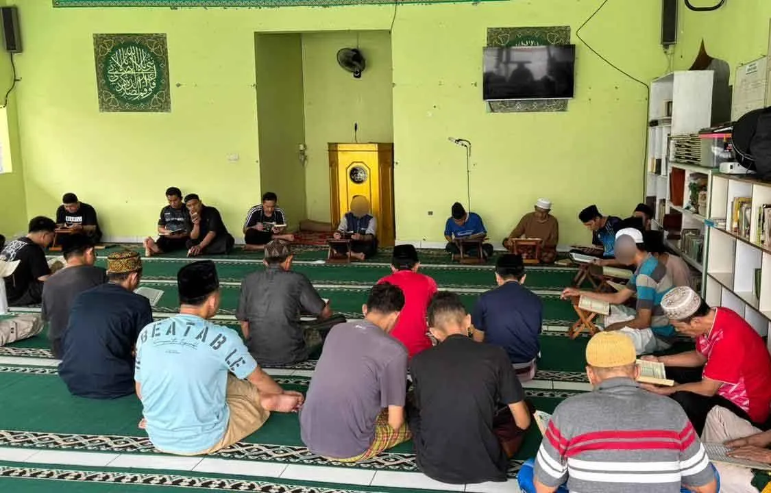 Santri Rutan Bengkulu Gelar Pengajian di Masjid At-Taubah, Perkuat Pembinaan Rohani Warga Binaan