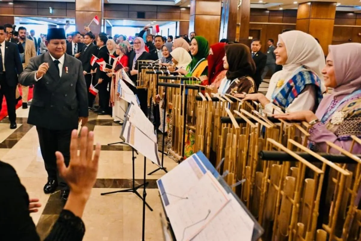 Penampilan Angklung WNI di Islamabad Sambut Presiden Prabowo Bikin Kagum Dunia Internasional