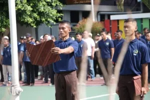Tekankan Kepatuhan Tata Tertib, Kasi Perawatan Pimpin Apel Pagi Warga Binaan Lapas I Madiun