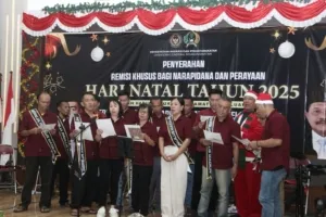 Hadirkan Sukacita Natal, Warga Binaan Lapas I Madiun Rayakan Hari Raya Bersama Keluarga
