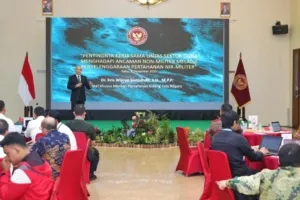 Karo Ortala Setjen Kemhan Buka Rapat Penguatan Tata Kelola Pertahanan Nirmiliter (Dok. Istimewa)