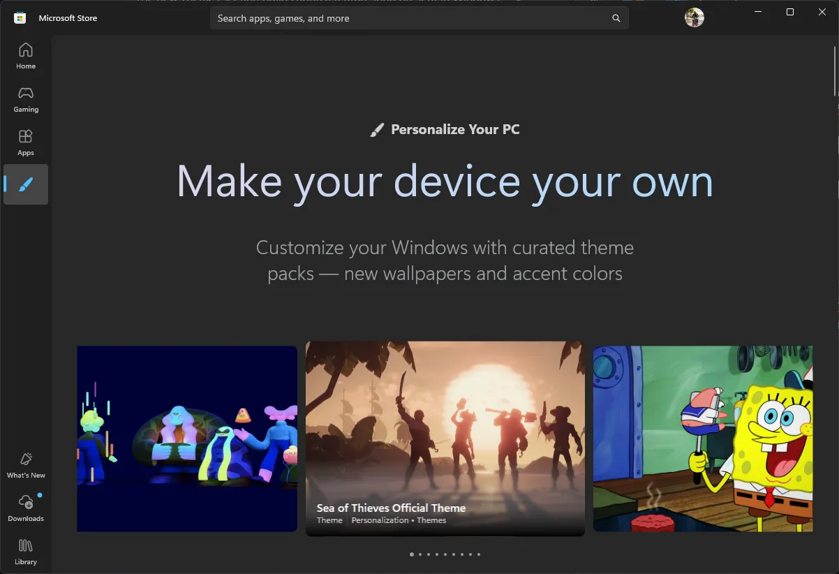 Microsoft Store Hadirkan Ratusan Tema Baru untuk Personalisasi Windows 11 (Dok. Istimewa)