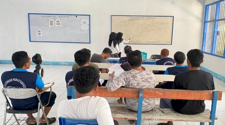 Lapas Ternate Bina Kepribadian Warga Binaan Berupa Kemahiran Bahasa Inggris (Dok. Istimewa)