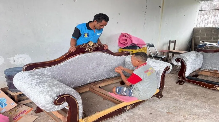 Lapas Atambua Sulap Satu Set Sofa (Dok. Istimewa)