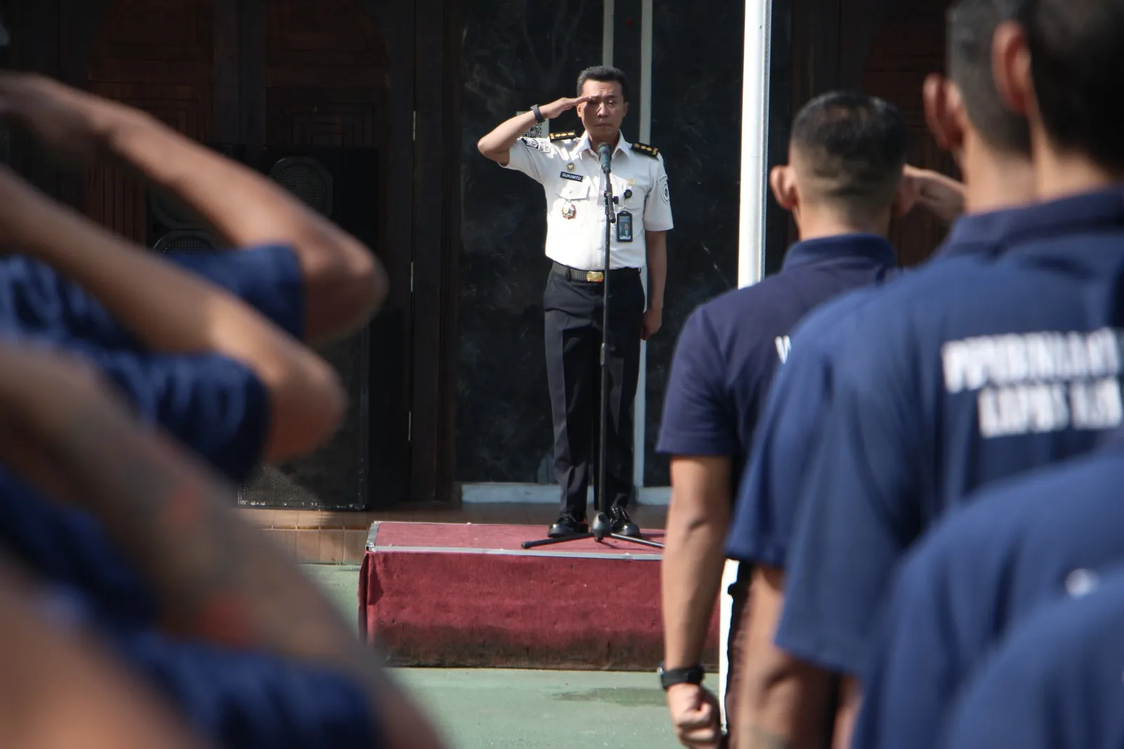 Laksanakan Tugas dengan Sebaik-Baiknya, Kabid Adm Kamtib Pimpin Apel Pagi Warga Binaan