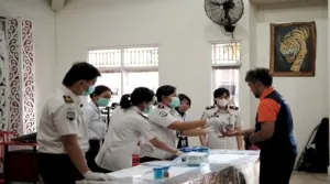 Tes Urine Petugas dan Warga Binaan, Lapas Tabanan Tegaskan Komitmen Zero Narkoba