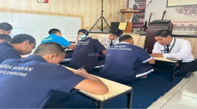 Rutan Kelas IIB Klungkung Perkuat Pembinaan Kepribadian melalui Program Baca Tulis bagi Warga Binaan