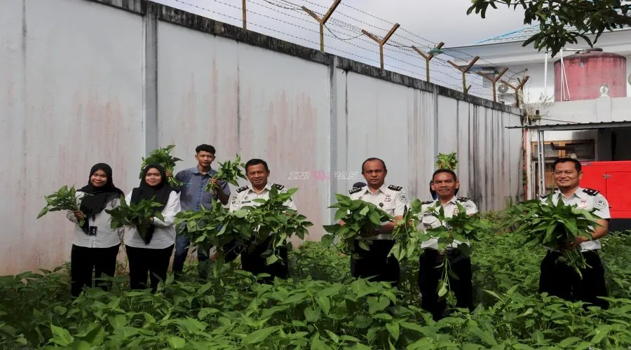 Lapas Kelas IIB Tanjung Panen Kangkung, Perkuat Pembinaan Kemandirian Warga Binaan Berbasis Pertanian Produktif