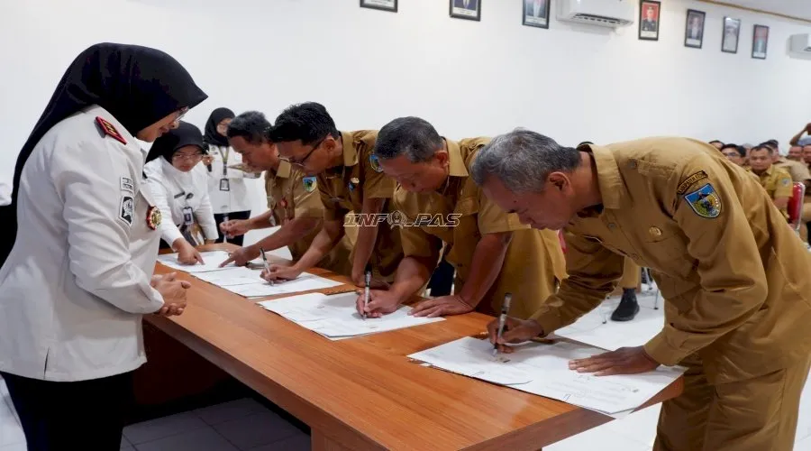 Implementasi UU RI No. 1 Tahun 2023, Bapas Kediri Gelar Sharing Season dan Penandatanganan PKS