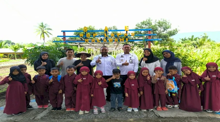 Pembinaan dan Edukasi, Lapas Kalabahi Terima Kunjungan dari PAUD KB Madinah di Kebun Kadelang