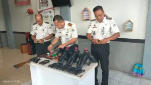 Lapas Narkotika Karang Intan Perkuat Keamanan Melalui Perawatan Rutin Senjata Api Sesuai SOP Pengamanan (Dok. Istimewa)