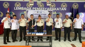Lapas Kelas IIB Tahuna Perkuat Komitmen Bersinar Lewat Tes Urine Petugas dan Warga Binaan (Dok. Istimewa)
