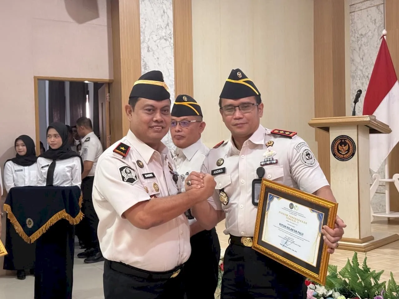 Rutan Palu Raih Penghargaan Terbaik II Kinerja Kehumasan Kanwil Ditjenpas Sulteng 2025 (Dok. Istimewa)