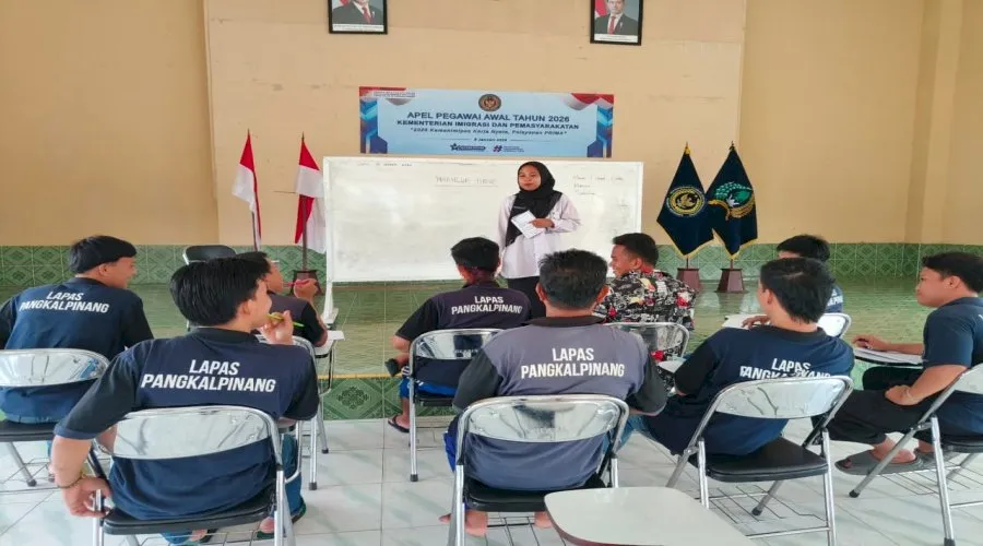 Peserta Magang Perkuat Pembinaan Pendidikan Humanis di Lapas Pangkalpinang (Dok. Istimewa)