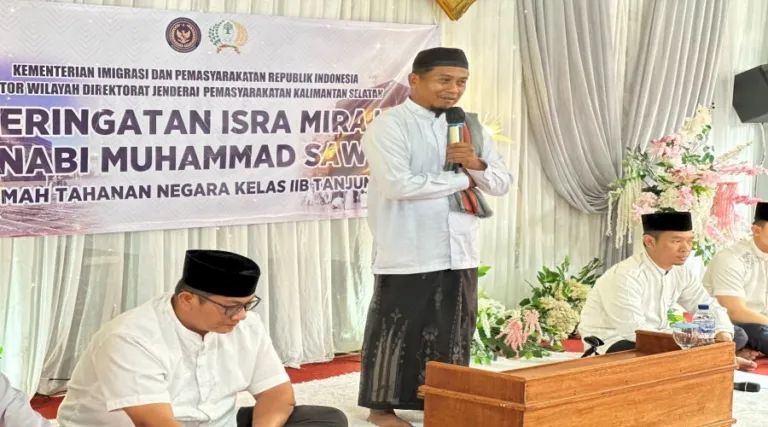 Rutan Tanjung Perkuat Pembinaan Spiritual Warga Binaan Melalui Peringatan Isra Mikraj Nabi Muhammad SAW (Dok. Istimewa)