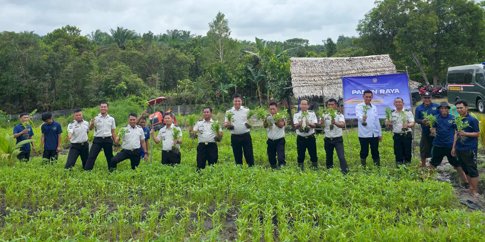 Lapas Sungailiat Perkuat Peran Pemasyarakatan melalui Panen Raya Serentak untuk Mendukung Ketahanan Pangan Nasional Berkelanjutan (Dok. Istimewa)