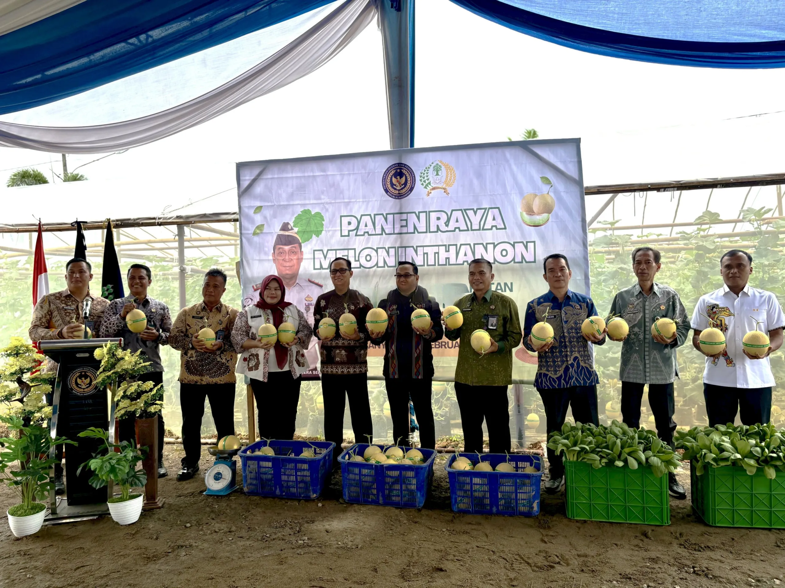 Panen Melon Inthanon Perkuat Ketahanan Pangan Lapas Banyuasin (Dok. Istimewa)