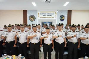 Komitmen Nyata Reformasi Birokrasi, Kalapas Cibinong ikuti Penandatanganan Komitmen Bersama dan Pakta Integritas Tahun 2026