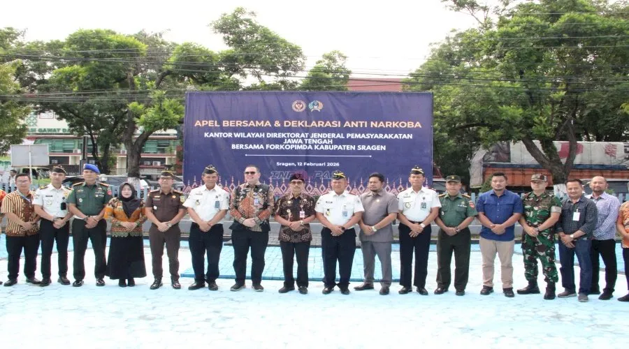 Kanwil Ditjenpas Jawa Tengah Deklarasi Anti Narkoba, Tegaskan Zero Tolerance di Lapas dan Rutan