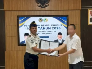 Kanwil Ditjenpas Jawa Tengah Berikan Remisi Khusus Imlek 2026 kepada Lima Narapidana Konghucu