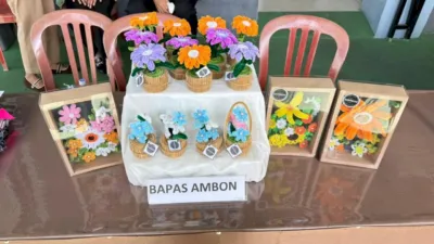 Karya Klien Bapas Ambon Curi Perhatian Pada Pameran Kerajinan Warga Binaan se-Kota Ambon (Dok. Istimewa)