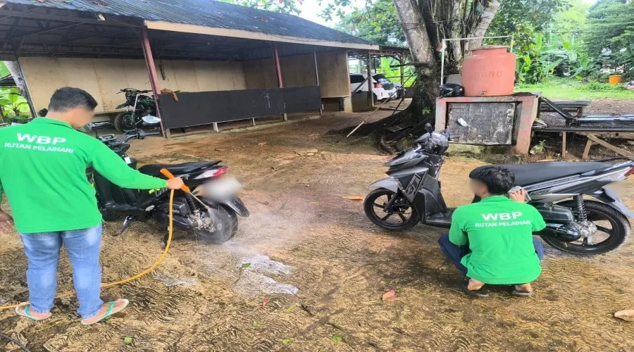 Asimilasi Carwash Rutan Pelaihari Jadi Ruang Pelatihan Kerja Nyata dan Layanan Publik Produktif (Dok. Istimewa)