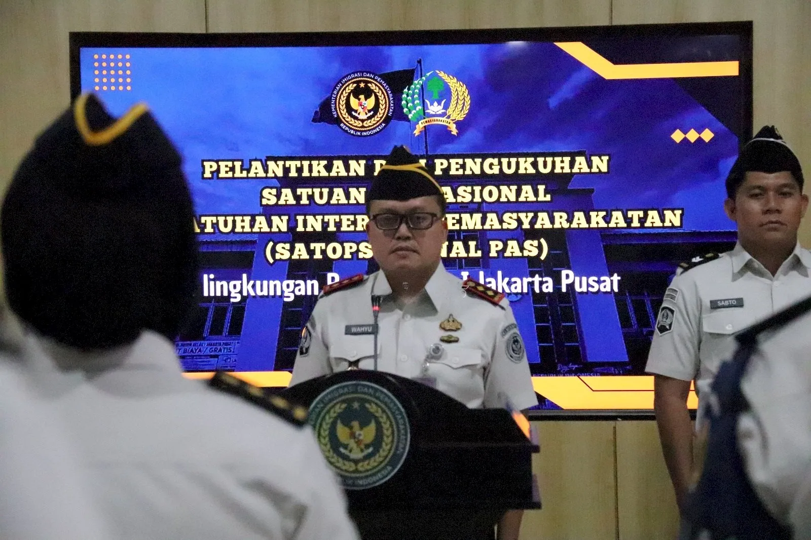 Pengukuhan Satops Patnal Rutan Kelas I Jakarta Pusat Pertegas Penguatan Tata Kelola Organisasi dan Budaya Kerja Berintegritas dalam Reformasi Pemasyarakatan (Dok. Istimewa)