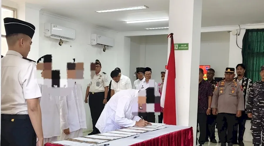 Delapan Warga Binaan Teroris Ikrar Setia NKRI (Dok. Istimewa)