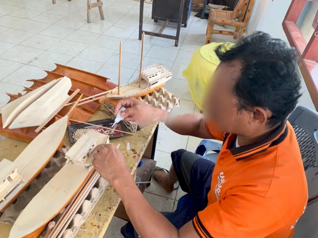 Miniatur Kapal Lapas Piru Perkuat Kemandirian Warga Binaan (Dok. Istimewa)