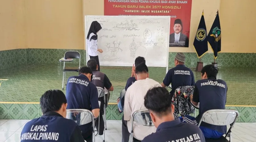 Kaligrafi Ramadhan Lapas Pangkalpinang Perkuat Karakter Warga Binaan (Dok. Istimewa)