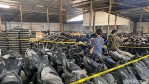 Polda Metro Jaya Bongkar Gudang Ribuan Motor Diduga Hasil Kejahatan di Jakarta Selatan