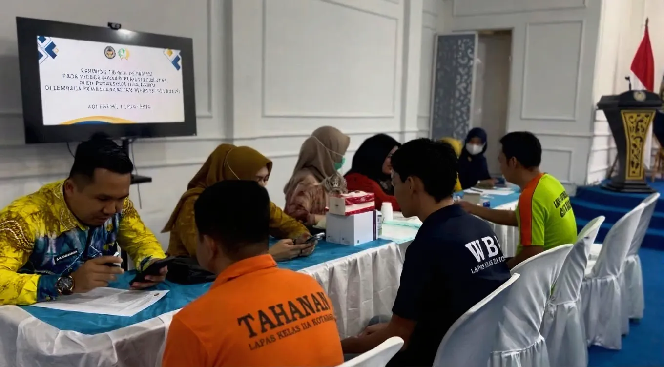 Lapas Kotabaru dan Dinkes Perkuat Deteksi Dini Penyakit Menular bagi Warga Binaan