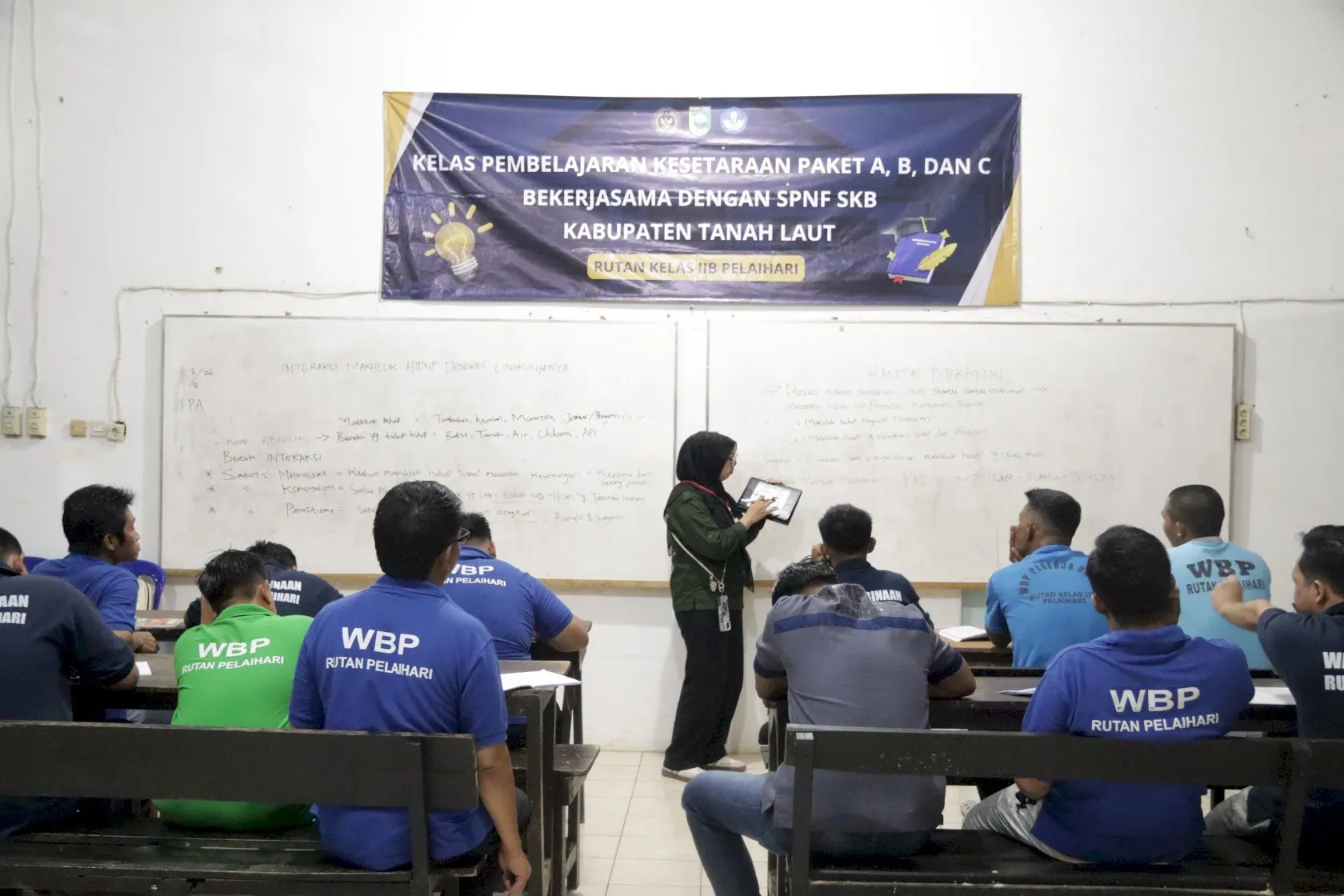 Rutan Pelaihari Perluas Akses Pendidikan, Puluhan Warga Binaan Ikuti Program Kesetaraan