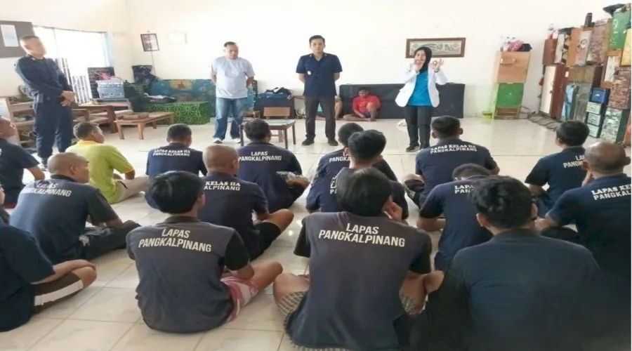 Lapas Kelas IIA Pangkalpinang Gelar Skrining Mata Massal Guna Menjaga Kualitas Hidup Warga Binaan