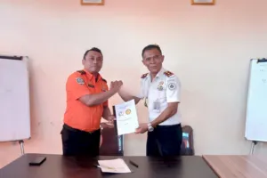 Tingkatkan Kesiapsiagaan Kebencanaan, Lapas Bandanaira Gandeng Pos SAR Banda Penandatanganan PKS Mitigasi Darurat