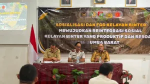 Hapus Stigma Negatif Dan Optimalkan Reintegrasi Sosial, Bapas Waikabubak Gelar Sosialisasi Serta FGD Kelayan Binter