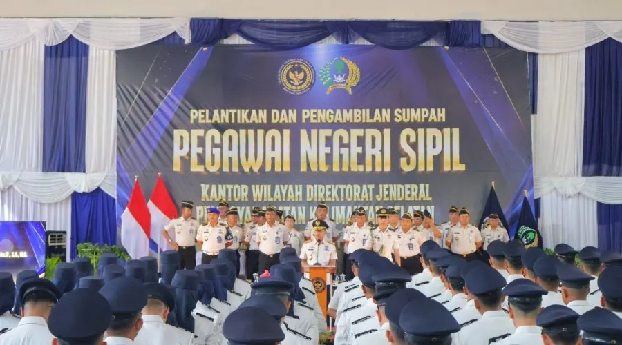 Lantik 91 ASN Ditjenpas Kalsel, Erwedi Supriyatno Ingatkan Pentingnya Integritas Serta Dedikasi Pengabdian Tanpa Batas